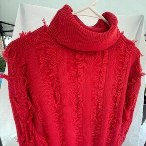 Ladies Turtleneck Red Sweater by New Look, SIze L